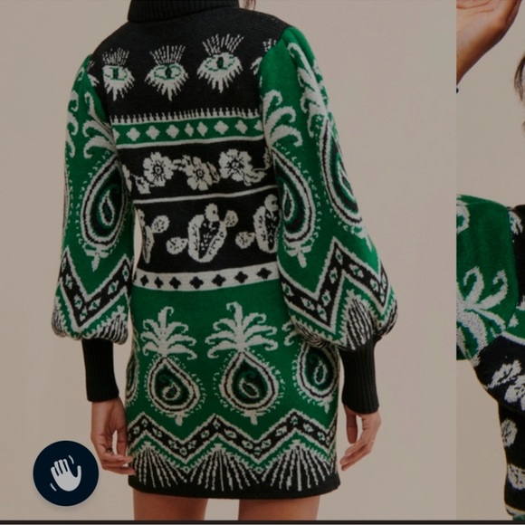 Farm Rio Mystic Scarf Sweater Dress - Picture 7 of 7